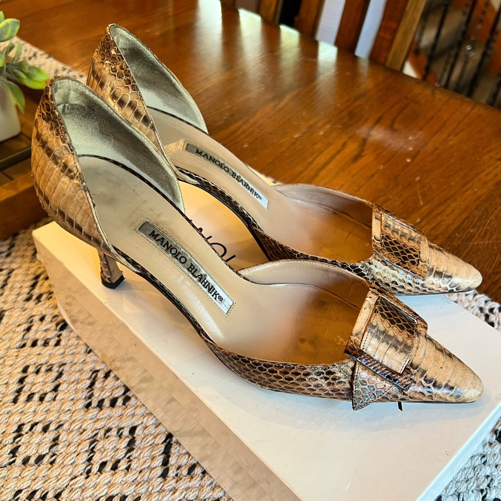 Snakeskin Manolo’s